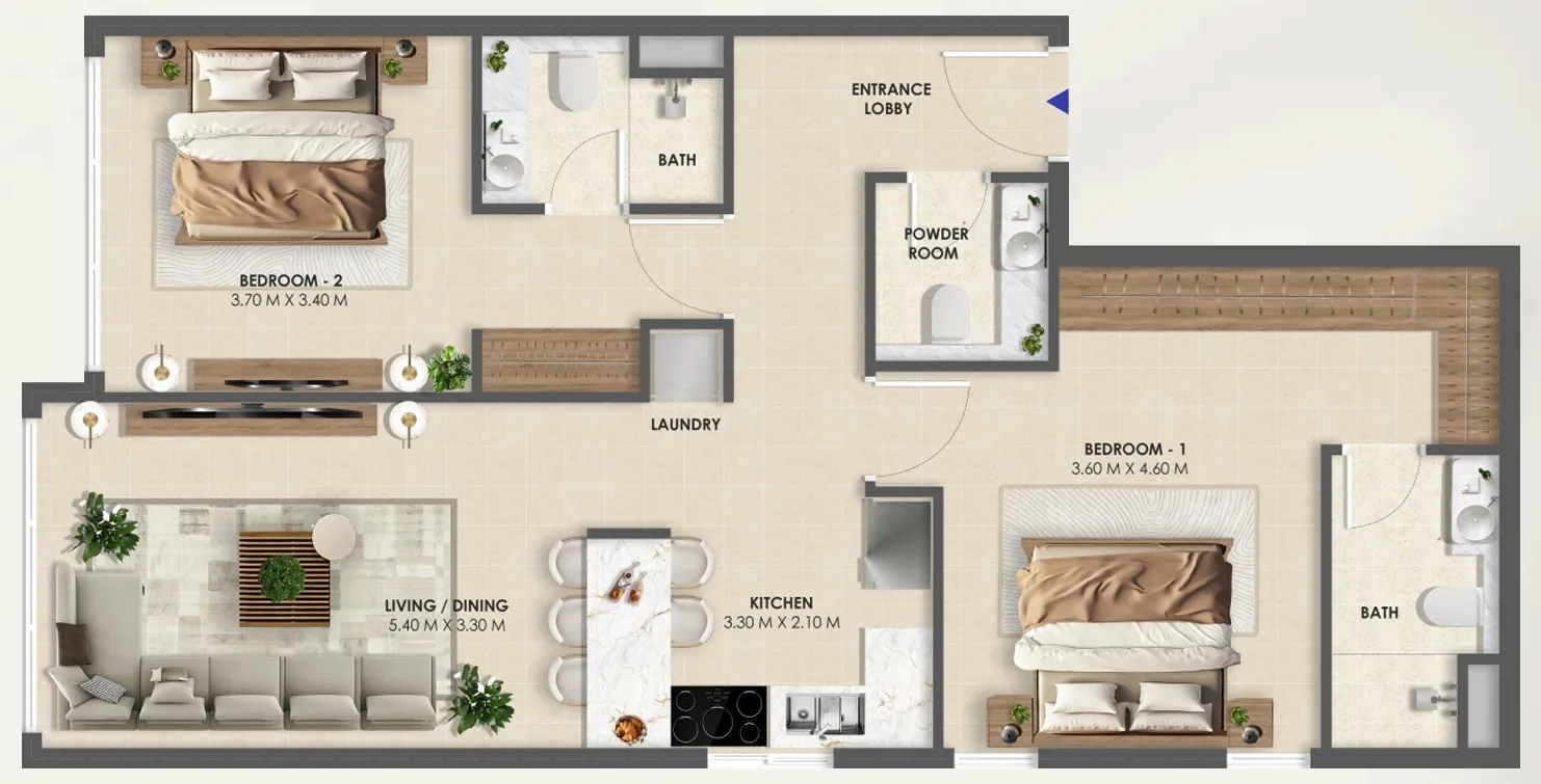 2 Bedroom